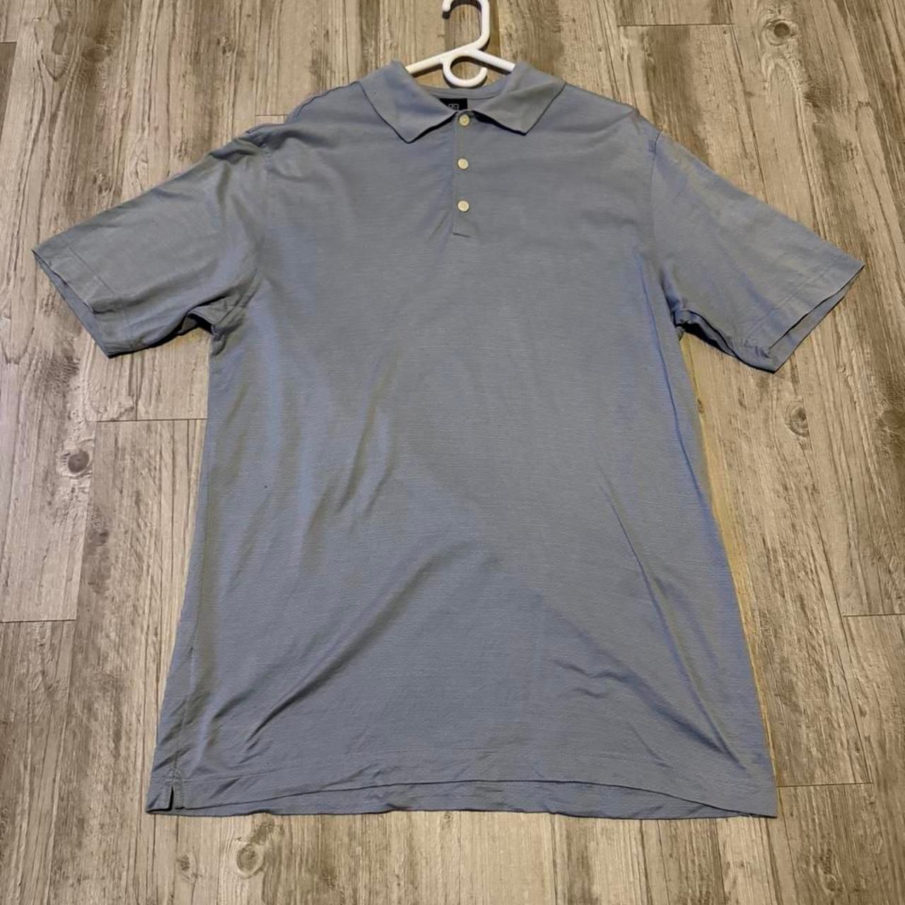 Nike Golf Polo Shirt Mens Xl Gray Short Sleeve Performance Golf